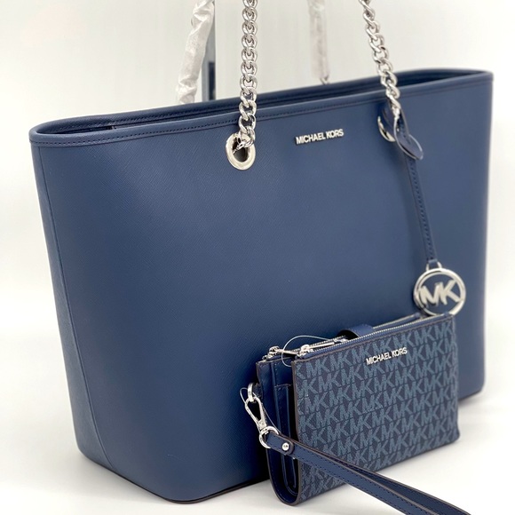 Michael Kors Handbags - Michael Kors LG Shania Tote & Double Zip W…